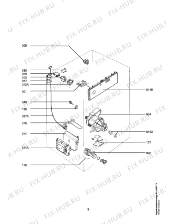 Взрыв-схема стиральной машины Aeg LAV84720-W - Схема узла Electrical equipment